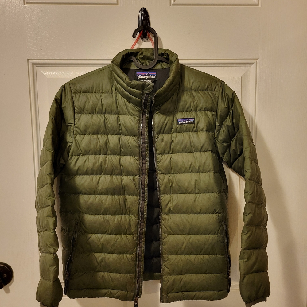 Patagonia Kids Olive Down Sweater Puffer Jacket
